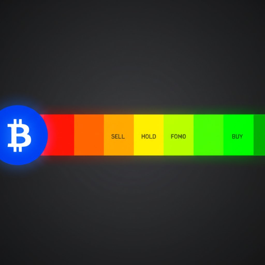 spectrum of bitcoin rainbow chart bands with sentiment labels