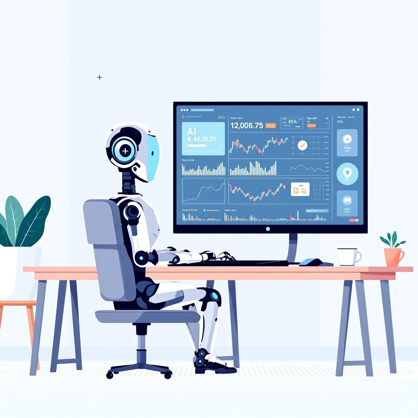 ai trading bot automating stock trades and monitoring markets